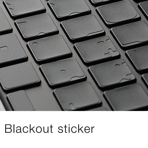 ブラックアウトステッカー