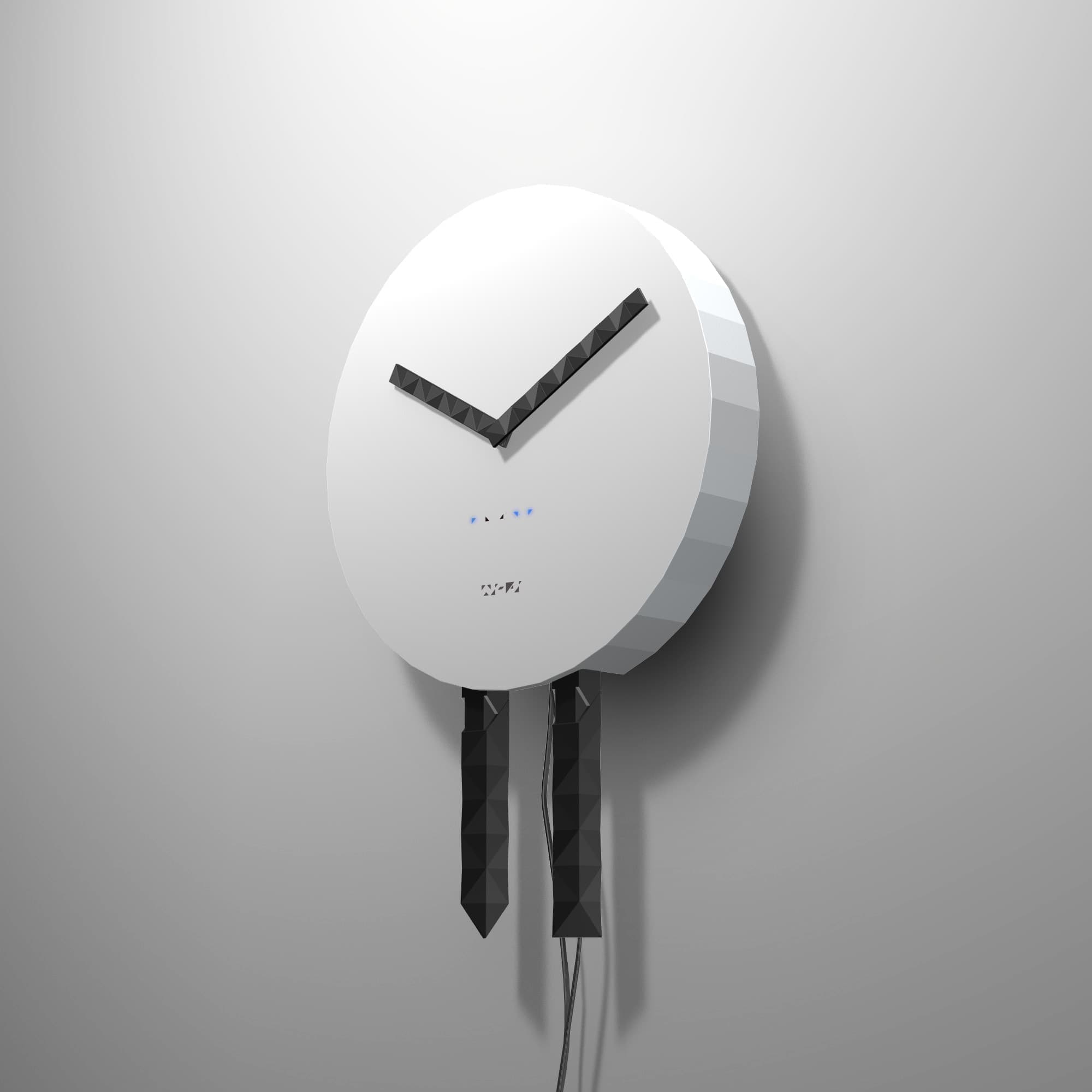 時計の形をした無線LANルーターのデザイン