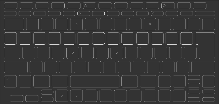 ブラックアウトステッカーfor Mac 16mm