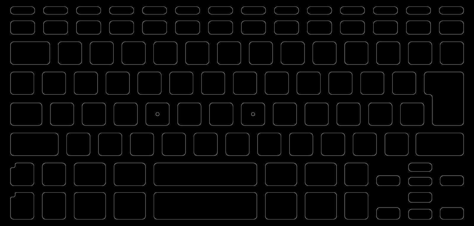 ブラックアウトステッカーfor Mac 16mm