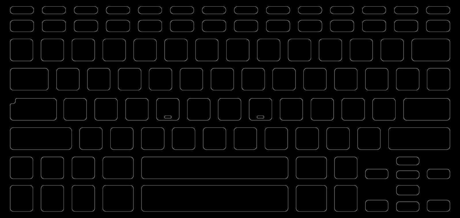 ブラックアウトステッカーfor Mac 16mm