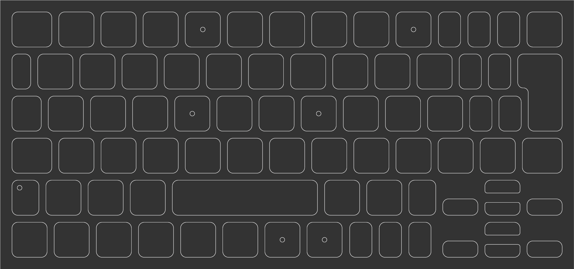 ブラックアウトステッカーfor Mac 16mm