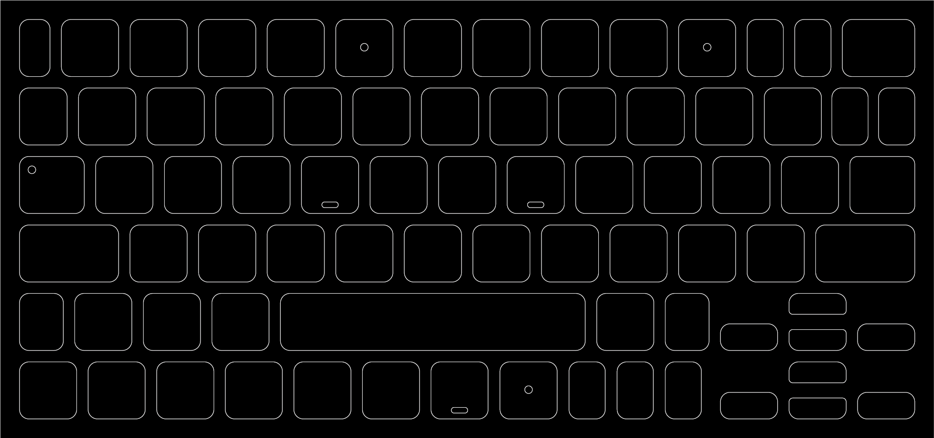 ブラックアウトステッカーfor Mac 16mm