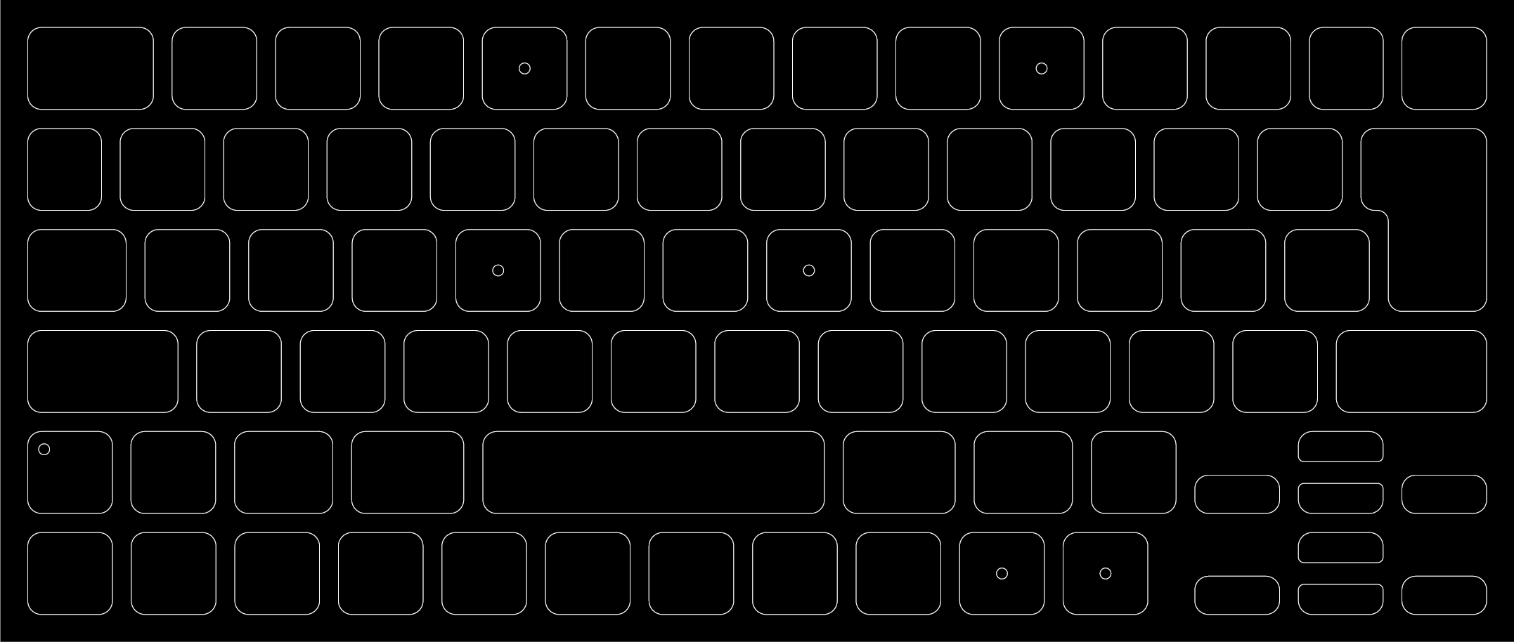 ブラックアウトステッカーfor Mac 16mm