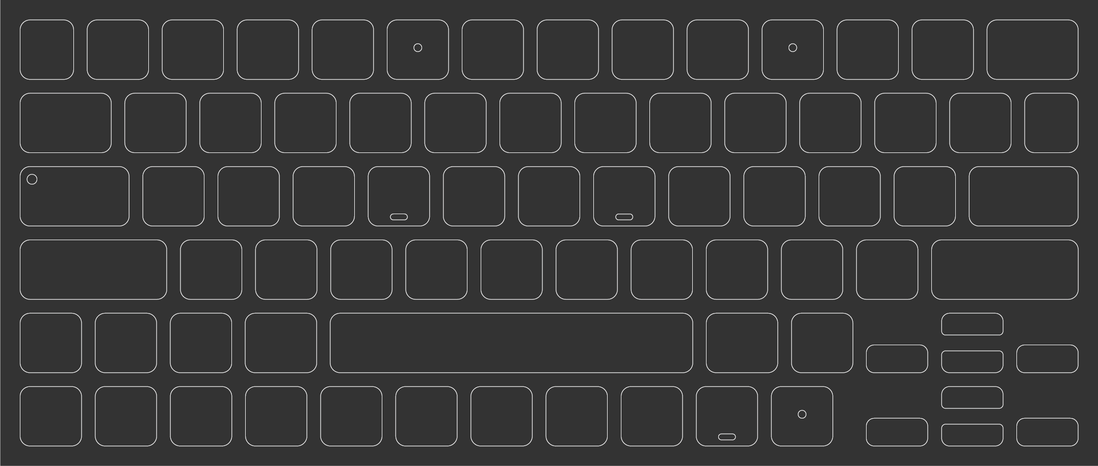 ブラックアウトステッカーfor Mac 16mm